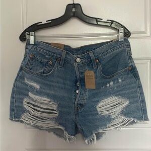 Denim Distressed Women's Shorts